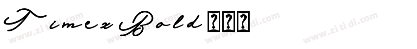 Timex-Bold字体转换