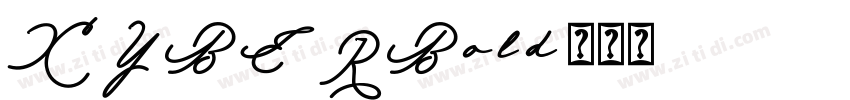 XYBERBold字体转换