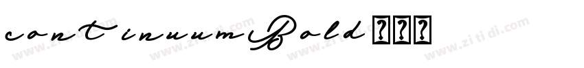continuumBold字体转换