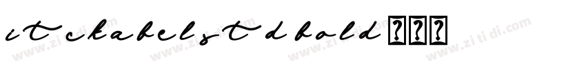 itckabelstd-bold字体转换