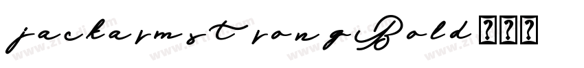 jackarmstrongBold字体转换
