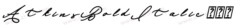 AtkinsBoldItalic字体转换
