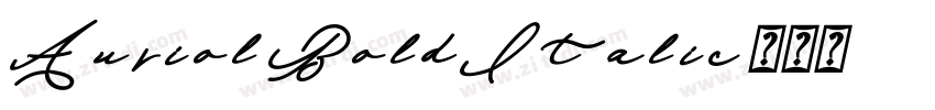 Auriol-BoldItalic字体转换