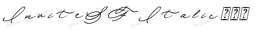 InviteSFItalic字体转换