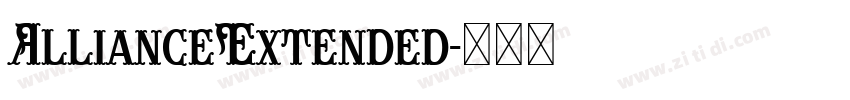 AllianceExtended字体转换