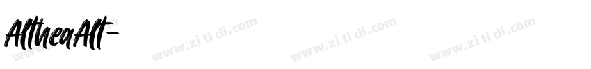 AltheaAlt字体转换