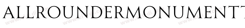 AllrounderMonumentTe字体转换