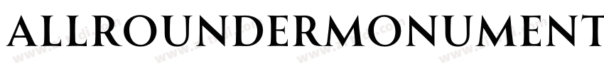 AllrounderMonumentTe字体转换