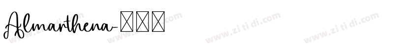 Almarthena字体转换
