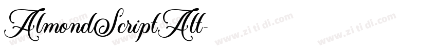 AlmondScriptAlt字体转换