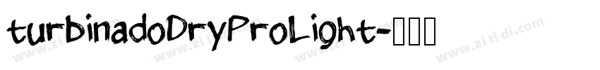 turbinadoDryProLight字体转换