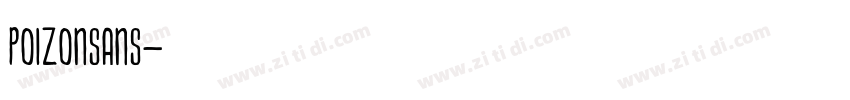 POIZONSans字体转换