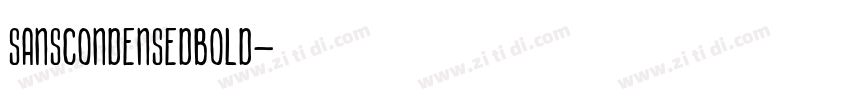 SansCondensedBOLD字体转换
