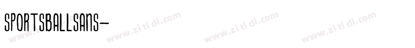 SportsballSans字体转换