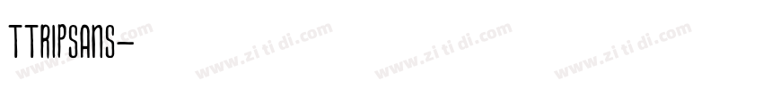 TtripSans字体转换