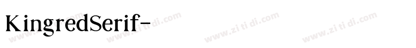 KingredSerif字体转换
