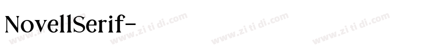 NovellSerif字体转换