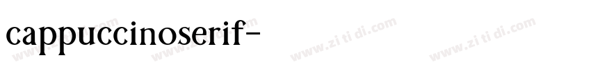 cappuccinoserif字体转换