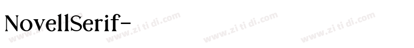 NovellSerif字体转换