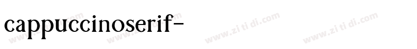 cappuccinoserif字体转换
