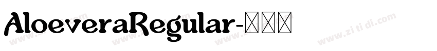 AloeveraRegular字体转换