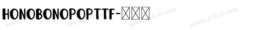 HonobonoPopTTF字体转换