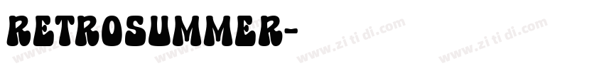 RetroSummer字体转换