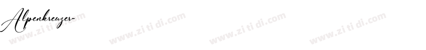 Alpenkreuzer字体转换
