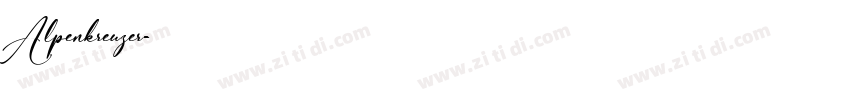 Alpenkreuzer字体转换
