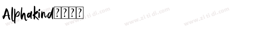 Alphakind字体转换