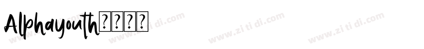 Alphayouth字体转换
