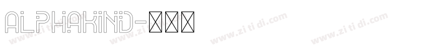 Alphakind字体转换