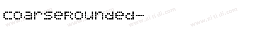 CoarseRounded字体转换