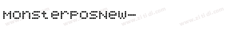 MonsterPosNew字体转换