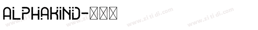 Alphakind字体转换