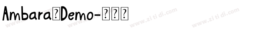 Ambara_Demo字体转换