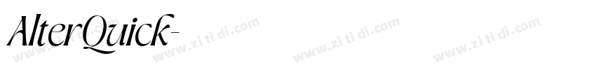 AlterQuick字体转换
