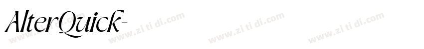 AlterQuick字体转换