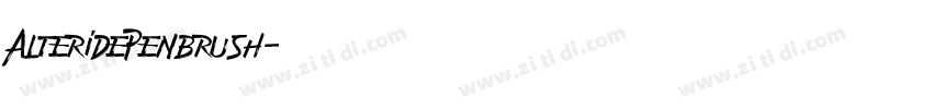 AlteridePenbrush字体转换