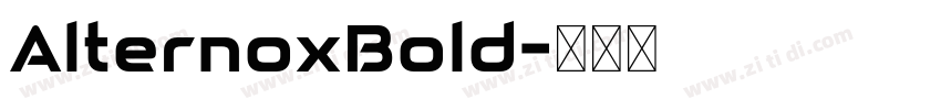 AlternoxBold字体转换