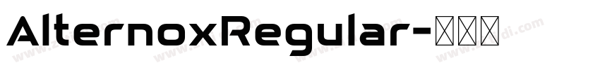 AlternoxRegular字体转换