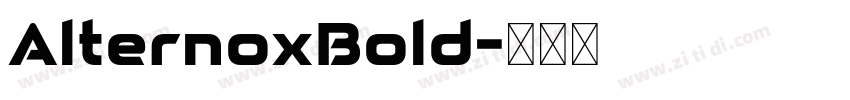 AlternoxBold字体转换