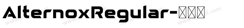 AlternoxRegular字体转换