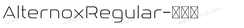 AlternoxRegular字体转换