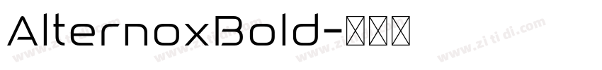 AlternoxBold字体转换