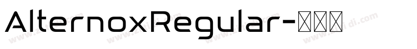 AlternoxRegular字体转换