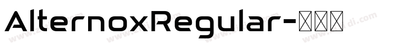 AlternoxRegular字体转换