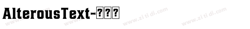 AlterousText字体转换