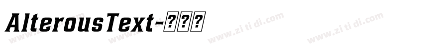 AlterousText字体转换