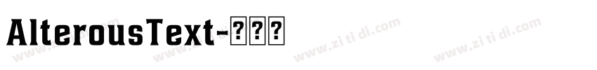 AlterousText字体转换